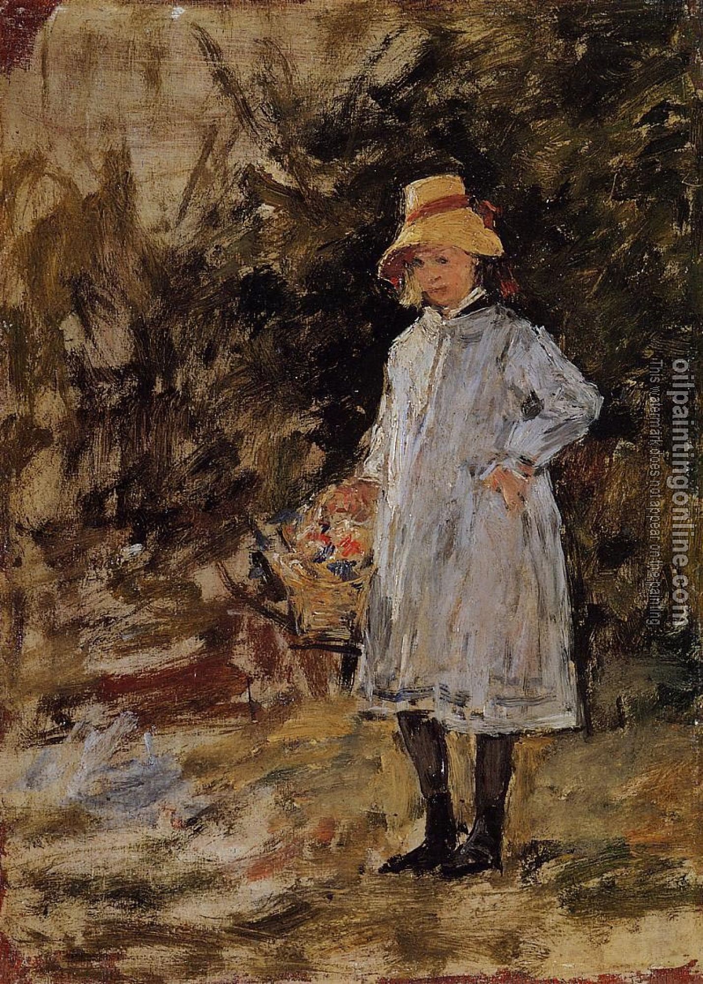 Boudin, Eugene - Portrait of a Little Girl